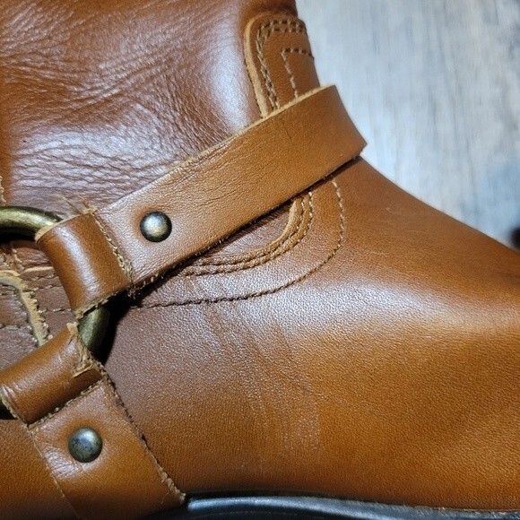 Frye Harness Pull On boot in cognac - Picture 2 of 7